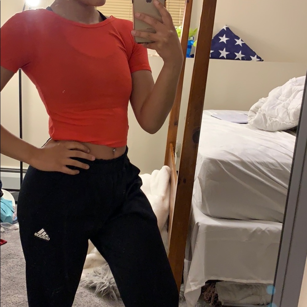 Red crop top